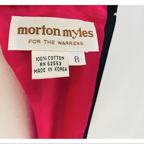 Rare Find 80s Morton Myles For The Warrens Black & White Sequins Party  Dress. - Picture 4 of 7